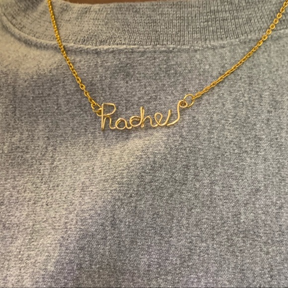 Customizable Gold Wire Necklace - Picture 3 of 10